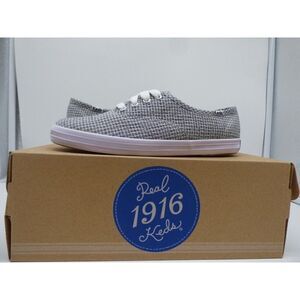 Keds Champion Seersucker Sneaker, Black, US 5, M